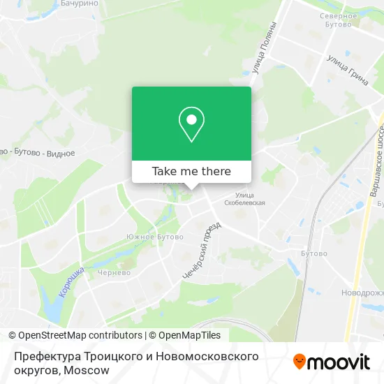 Префектура Троицкого и Новомосковского округов map