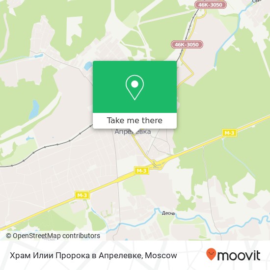 Храм Илии Пророка в Апрелевке map