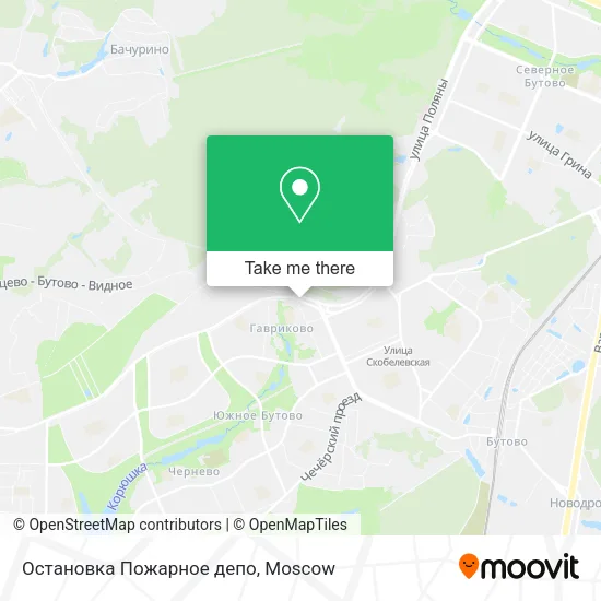 Остановка Пожарное депо map