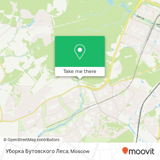 Уборка Бутовского Леса map