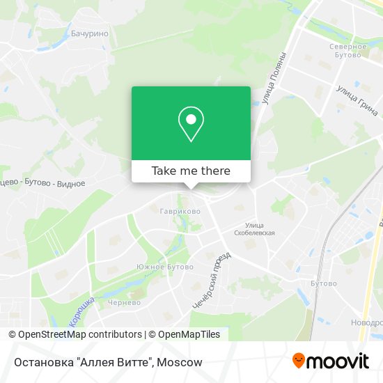 Остановка "Аллея Витте" map