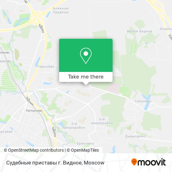 Судебные приставы г. Видное map