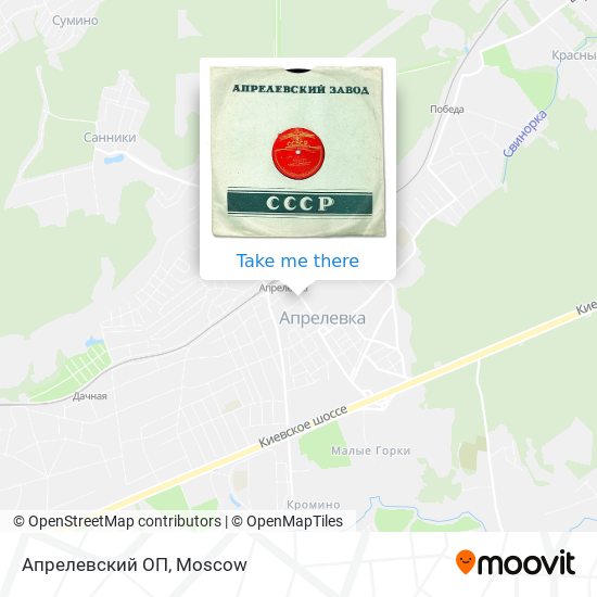 Апрелевский ОП map