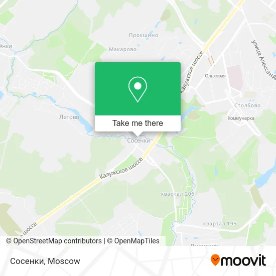Сосенки map