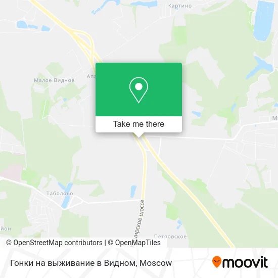 Гонки на выживание в Видном map