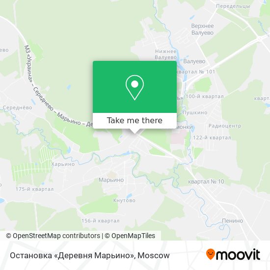 Остановка «Деревня Марьино» map