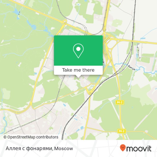 Аллея с фонарями map