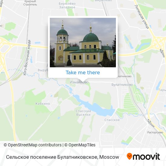 Сельское поселение Булатниковское map