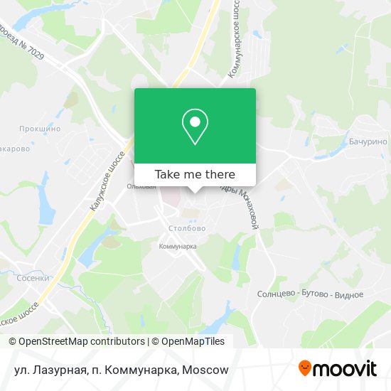 ул. Лазурная, п. Коммунарка map