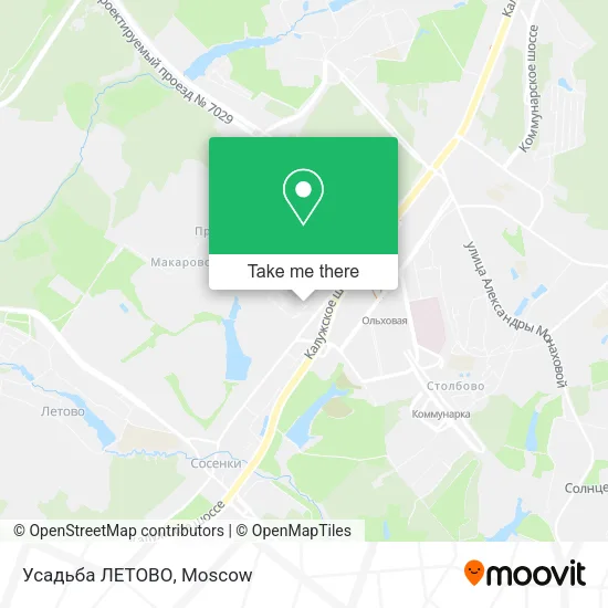 Усадьба ЛЕТОВО map