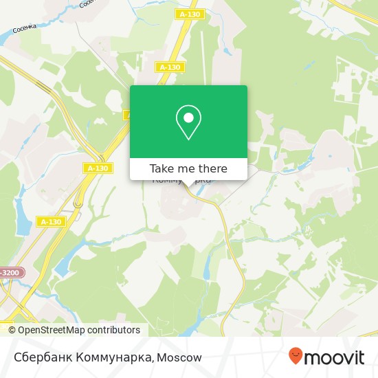 Сбербанк Коммунарка map