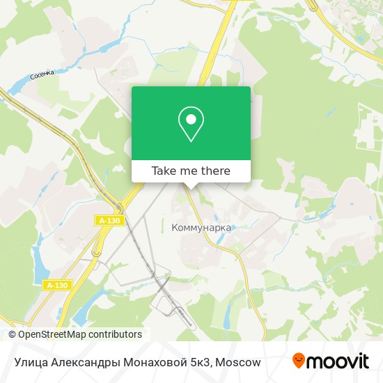 Улица Александры Монаховой 5к3 map