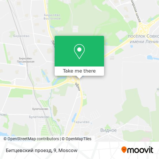 Битцевский проезд, 9 map