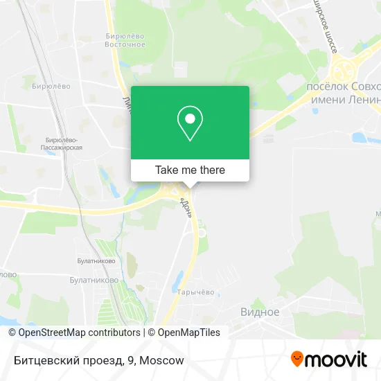 Битцевский проезд, 9 map
