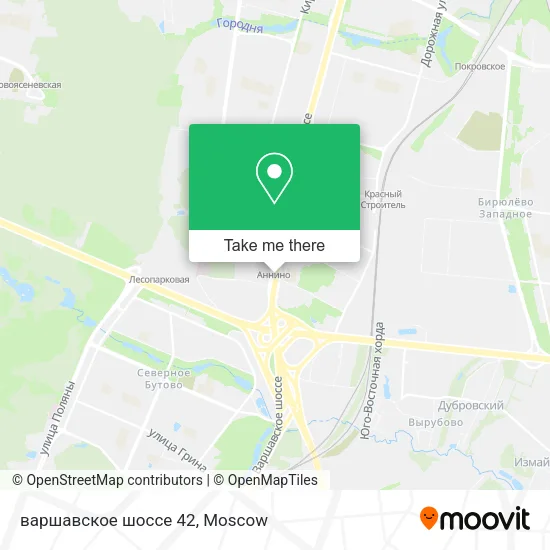 варшавское шоссе 42 map