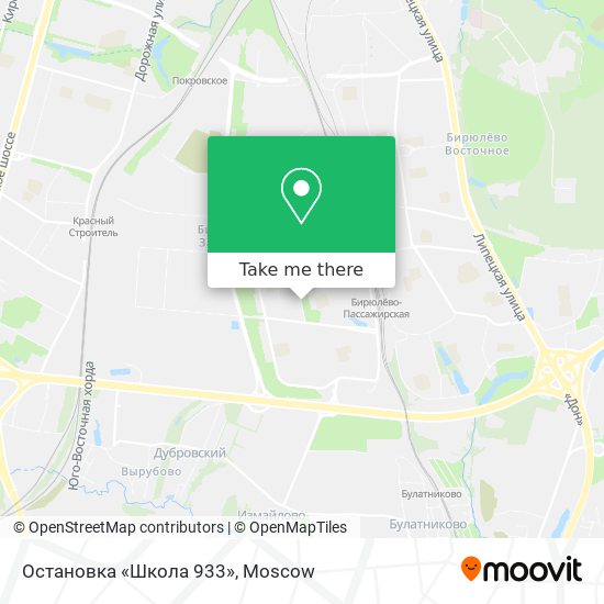 Остановка «Школа 933» map