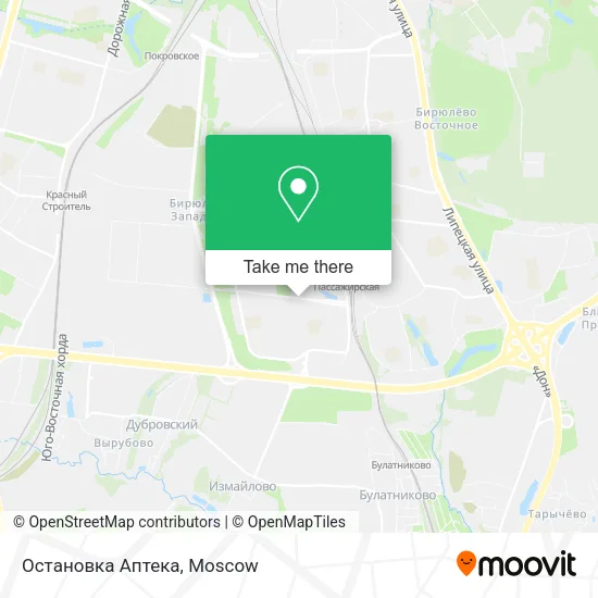 Остановка Аптека map