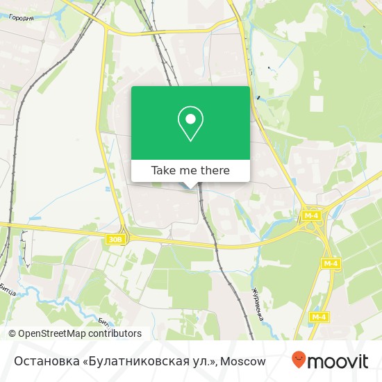 Остановка «Булатниковская ул.» map