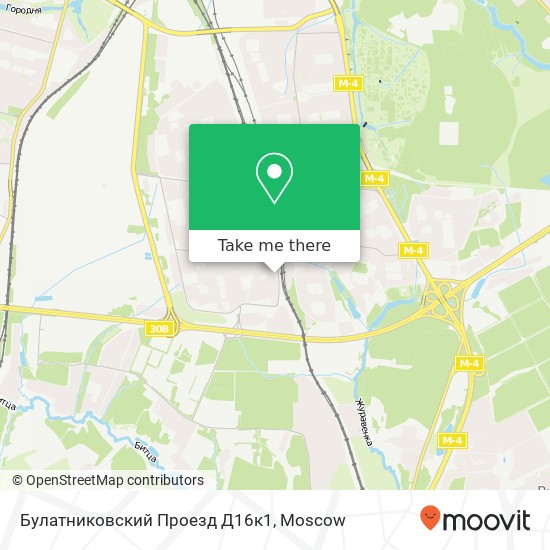 Булатниковский Проезд Д16к1 map