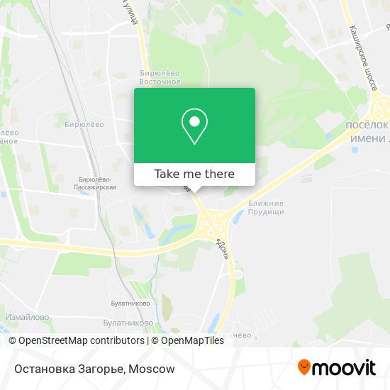 Остановка Загорье map