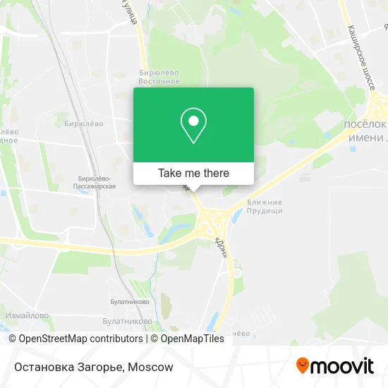 Остановка Загорье map