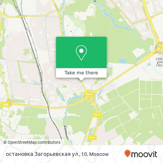 остановка Загорьевская ул., 10 map