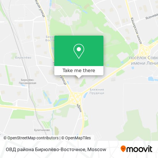 ОВД района Бирюлёво-Восточное map