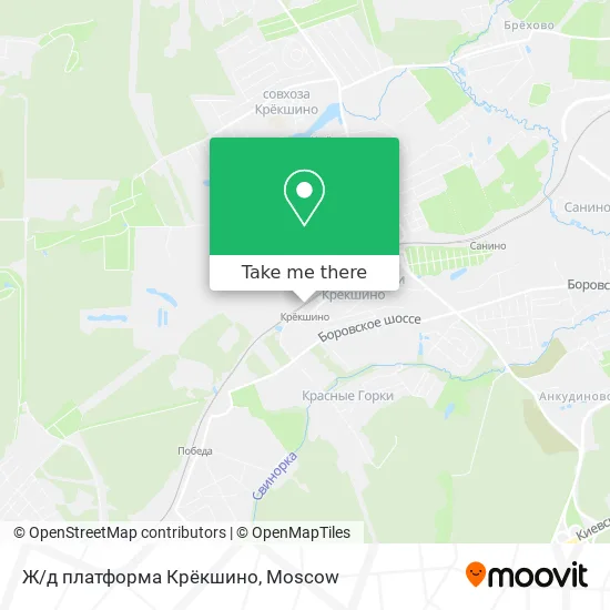 Ж/д платформа Крёкшино map