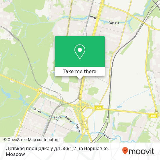 Детская площадка у д.158к1,2 на Варшавке map