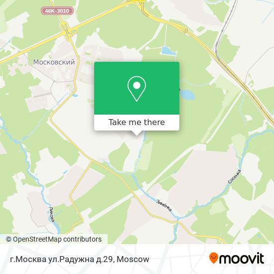г.Москва ул.Радужна д.29 map