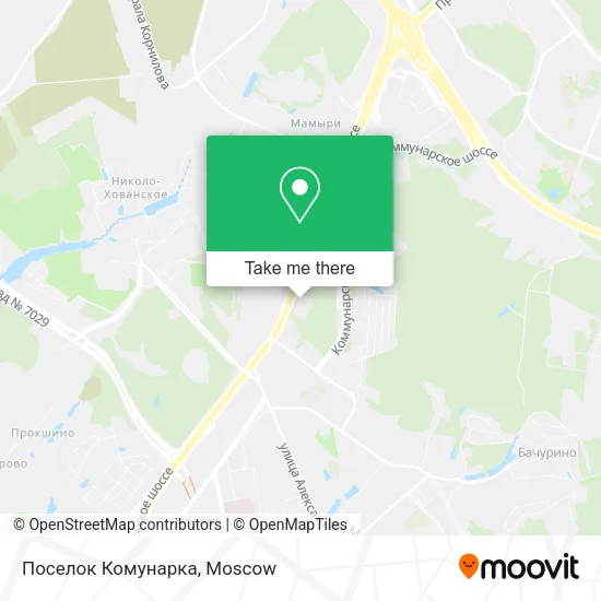 Поселок Комунарка map