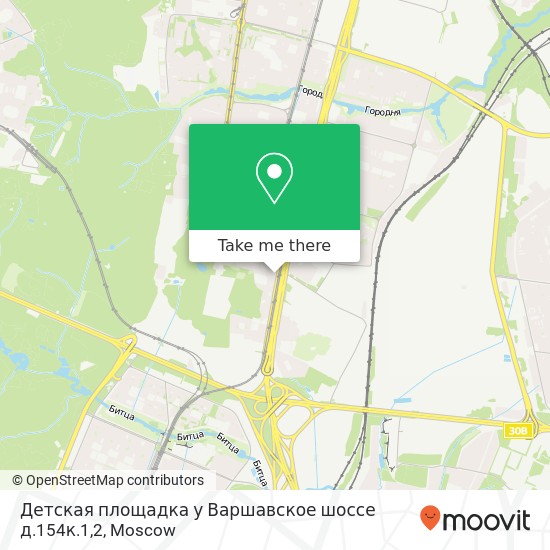 Детская площадка у Варшавское шоссе д.154к.1,2 map