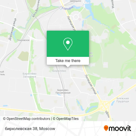 бирюлевская 38 map