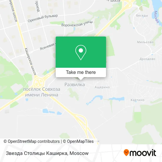 Звезда Столицы Каширка map