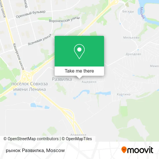 рынок Развилка map
