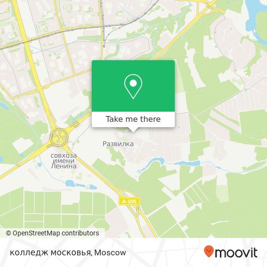 колледж московья map