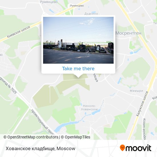 Хованское кладбище map
