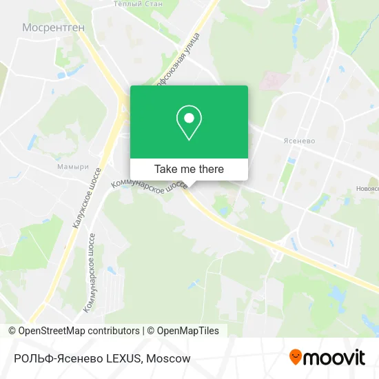 РОЛЬФ-Ясенево LEXUS map