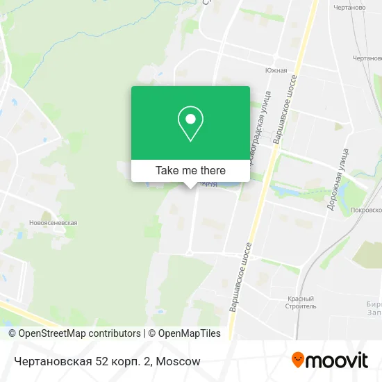 Чертановская 52 корп. 2 map