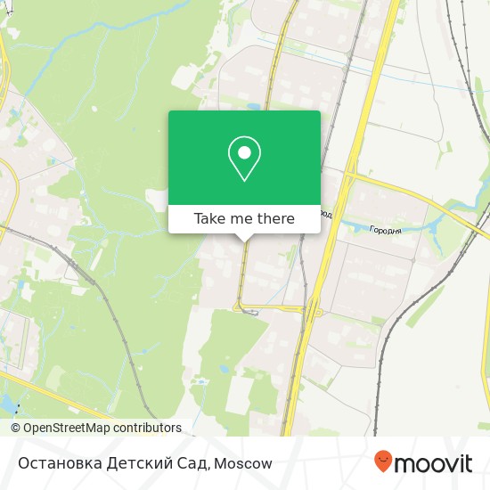 Остановка Детский Сад map