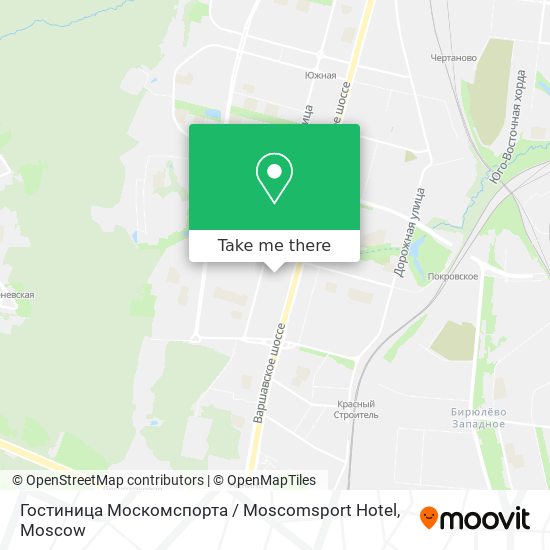 Гостиница Москомспорта / Moscomsport Hotel map