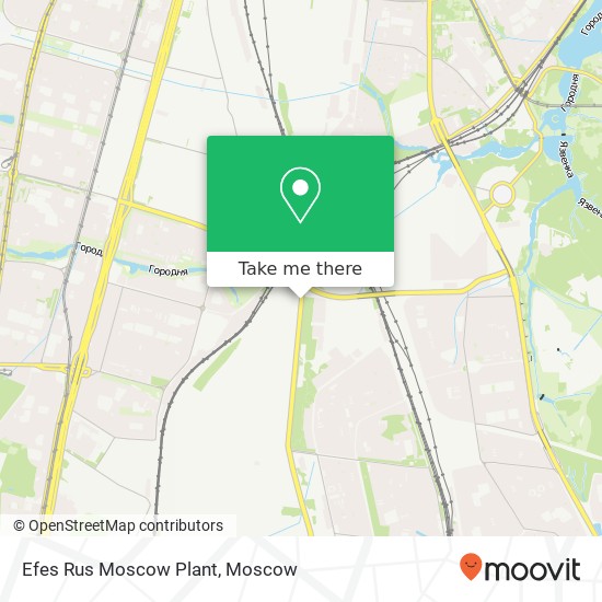 Efes Rus Moscow Plant map