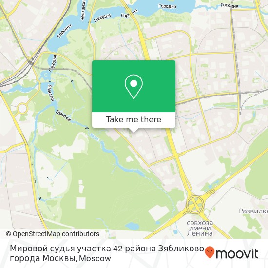 Мировой судья участка 42 района Зябликово города Москвы map