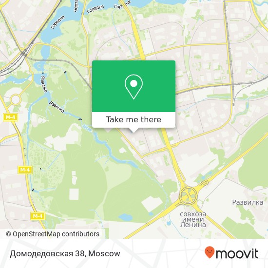 Домодедовская 38 map