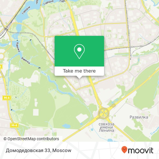 Домодедовская 33 map