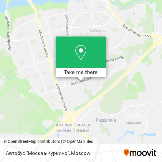 Автобус "Москва-Куркино" map