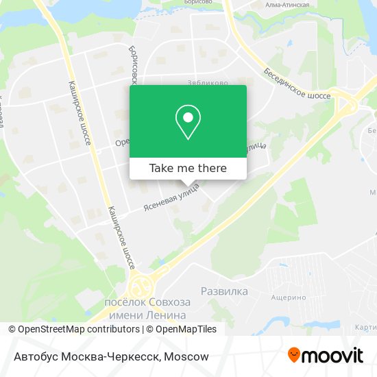 Автобус Москва-Черкесск map