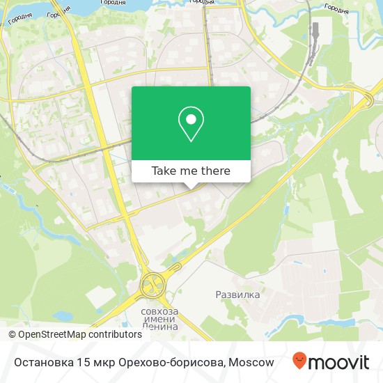 Остановка 15 мкр Орехово-борисова map