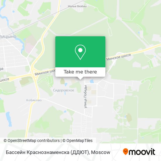 Бассейн Краснознаменска (ДДЮТ) map