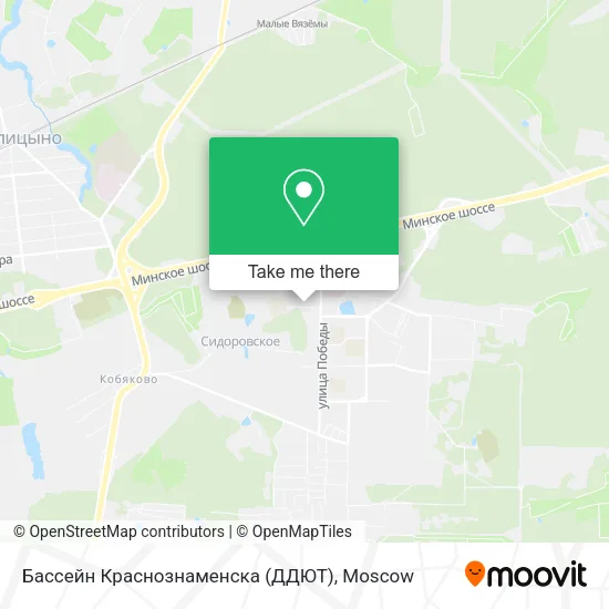 Бассейн Краснознаменска (ДДЮТ) map